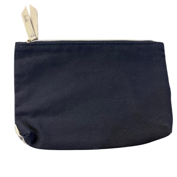 Ipsy Makeup Bag LASHES with Gold Zipper & Trim and Pink Interior - Picture 2 of 3